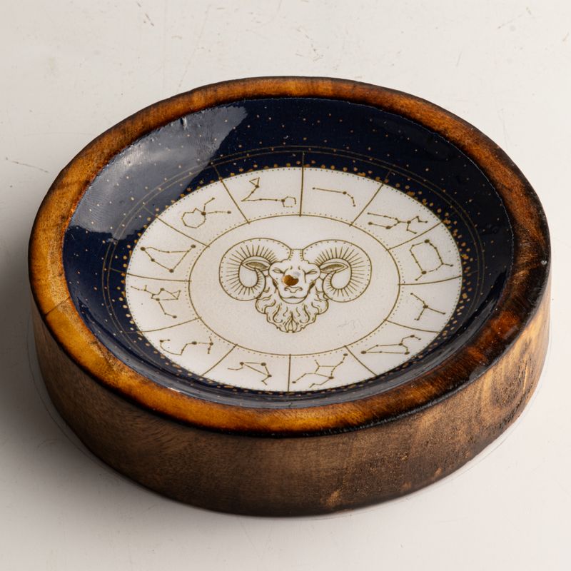 Mini Miseczka na Kadzidełka ze Znakiem Zodiaku - Baran