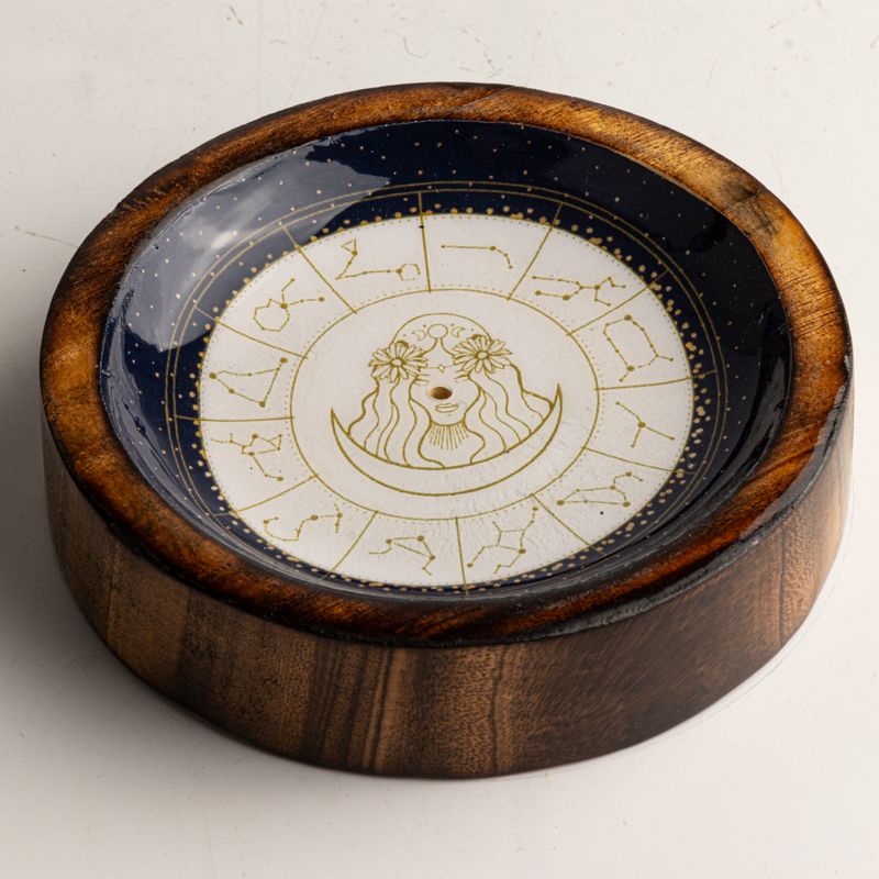 Mini Miseczka na Kadzidełka ze Znakiem Zodiaku - Panna