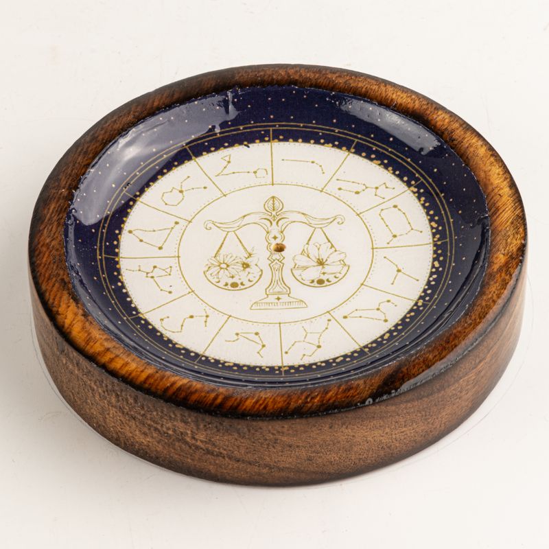 Mini Miseczka na Kadzidełka ze Znakiem Zodiaku - Waga