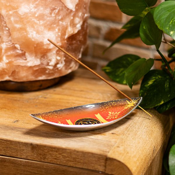 Emaliowana Podstawka pod Kadzidełka - Aluminium - Triquetra