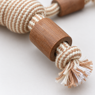 Zabawki PAW - Gryzak z drewna kawowego - Rope Ranger - Piłka