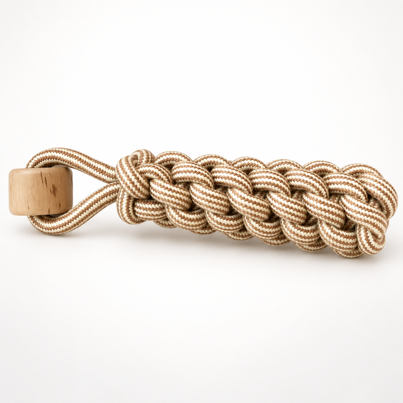 Zabawki PAW - Gryzak z drewna kawowego - Lumberjack Pull
