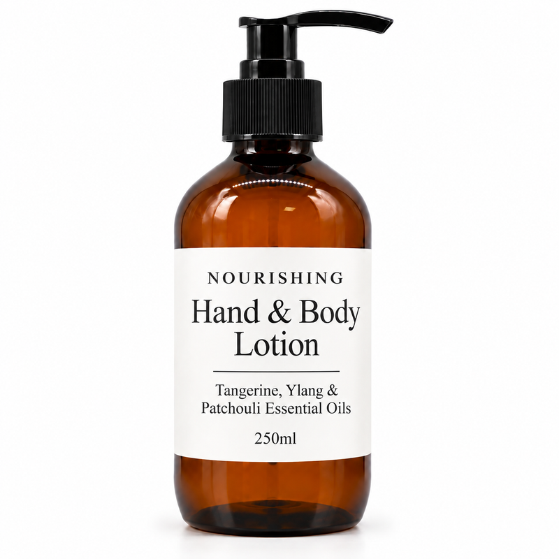 Balsam do rąk i ciała Mandarynka, Ylang-Ylang i Paczula 250 ml - bez etykiety