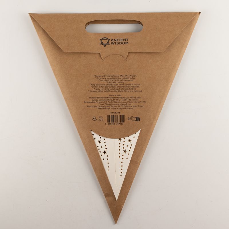 Gwiazda Dekoracyjna - Klasyczna Biała - Siedmioramienna - 60 cm