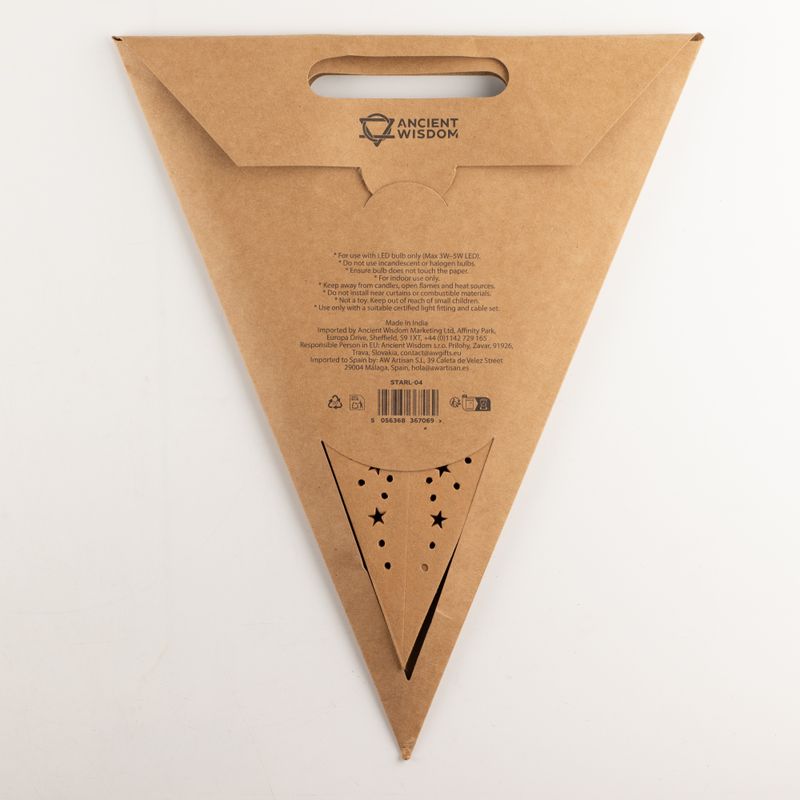 Lampa Gwiazda - Naturalny Brąz - Siedmioramienna - 60 cm