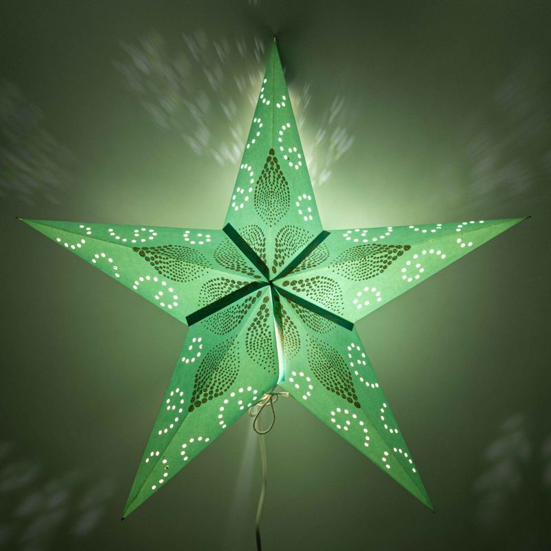 Lampa Gwiazda - Green Festival - Pięcioramienna - 60 cm