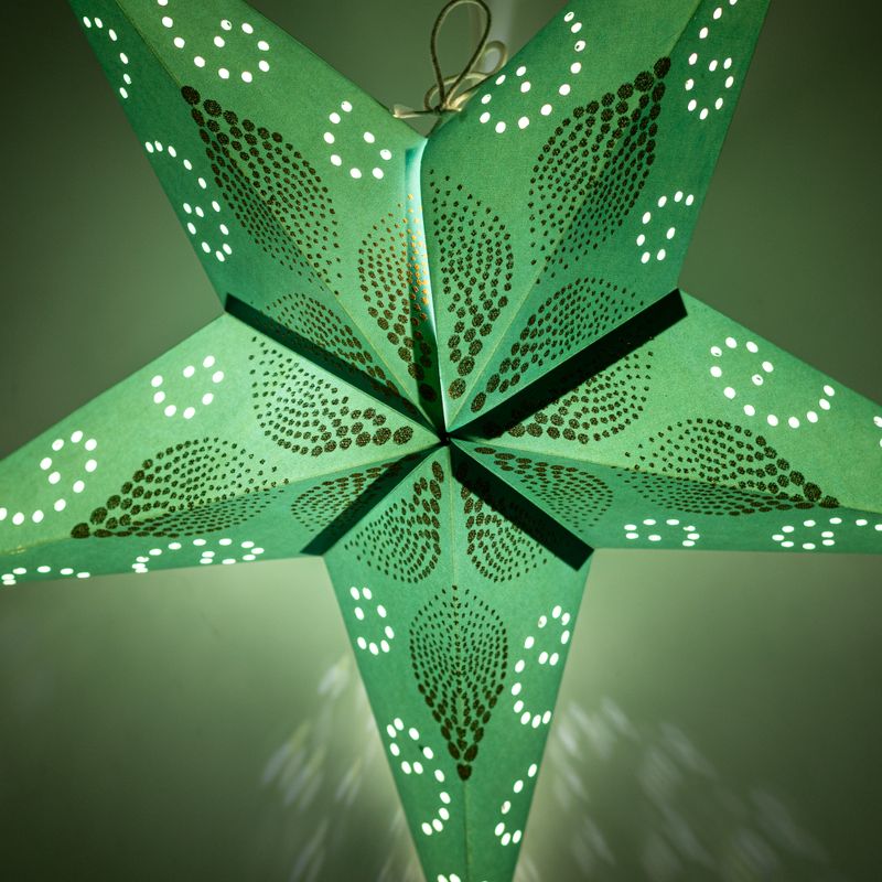 Lampa Gwiazda - Green Festival - Pięcioramienna - 60 cm