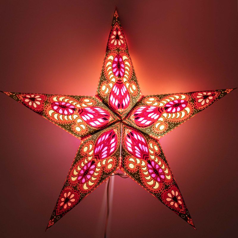 Lampa Gwiazda - Fire Festival Pięcioramienna - 60cm