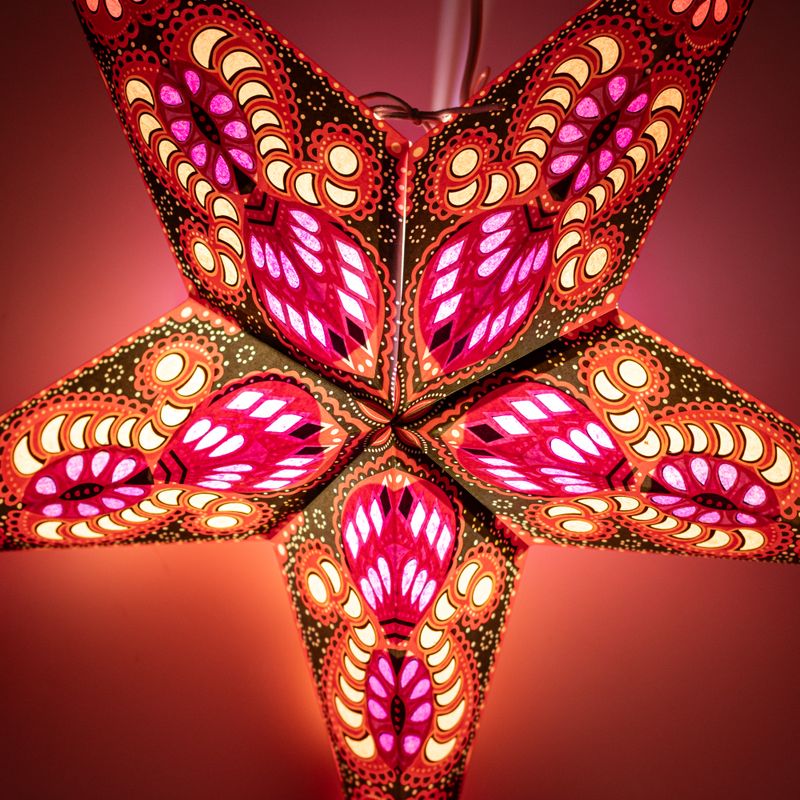 Lampa Gwiazda - Fire Festival Pięcioramienna - 60cm