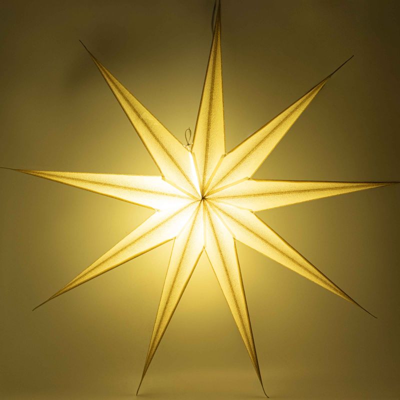 Lampa Gwiazda - Super Nova Champagne Glitter Dziewięcioramienna - 90 cm