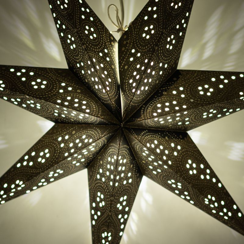 Lampa Gwiazda - Czarna Zorza Polarna, Siedem Ramion - 60 cm