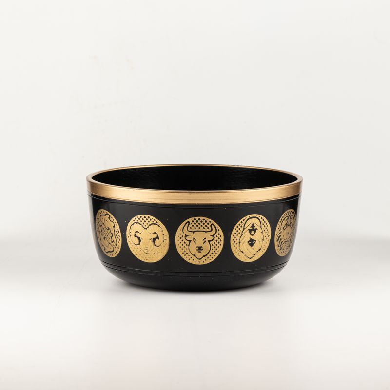 Czarne Misy Zodiak - Zestaw 3 szt. - 15 cm, 19 cm, 20 cm