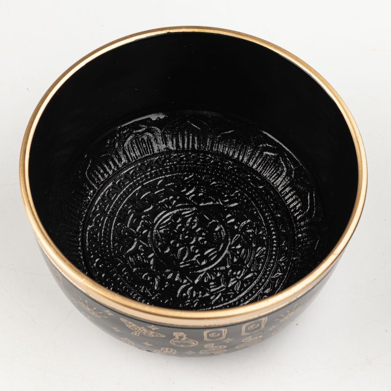 ALIGN - Czarny Zestaw Misy Tybetańskiej - 15x7.5cm