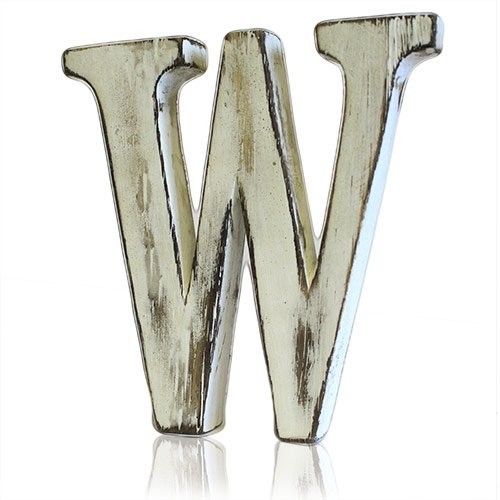 Litery Shabby Chic - Litera W
