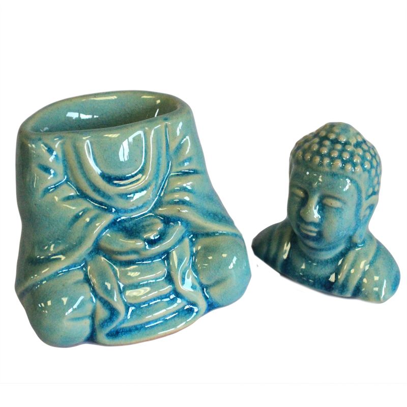 Kominek Zapachowy Siedzący Budda - Niebieski