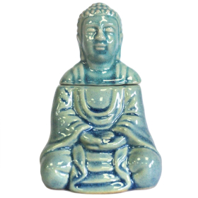 Kominek Zapachowy Siedzący Budda - Niebieski