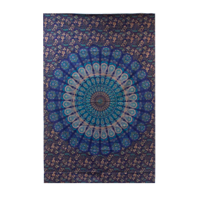 Bawełniana Narzuta / Ozdoba Ścienna - 130cm x 200cm - Mandala