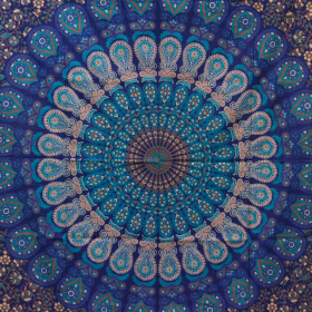 Bawełniana Narzuta / Ozdoba Ścienna 230cm x 200cm - Mandala