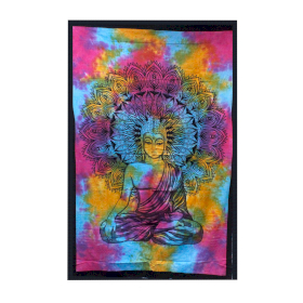 Bawełniana Narzuta / Ozdoba Ścienna - 130cm x 200cm - Budda