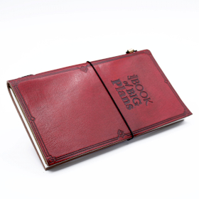 Czerwony Skórzany Notatnik - Little Book of Big Plans