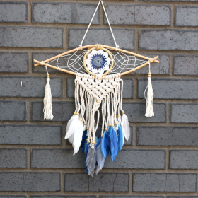 4x Ochronny Dreamcatcher - Makrama - Evil Eye