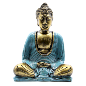 Statuetka Buddy - Zielononiebieski i Złoty