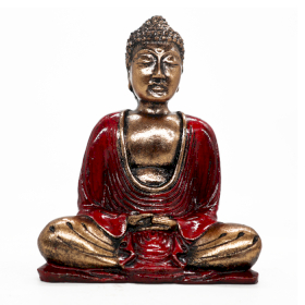 Statuetka Buddy - Czerwony i Złoty