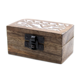 10x Małe Drewniane Pudełko - Słowiański Wzór