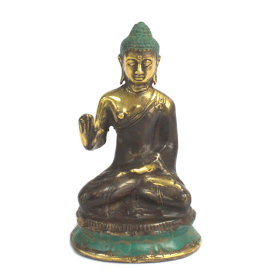 Średni Siedzący Budda z Uniesioną Ręką