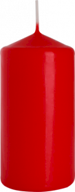 6x Świeca Pieńkowa 60x120mm - Czerwony