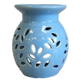 Kominek Aromaterapeutyczny Kwiatowy - Niebieski