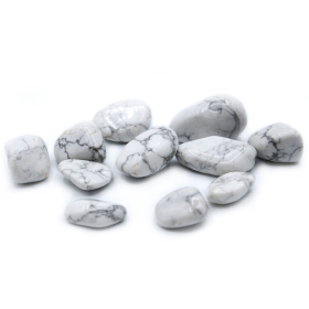 24x Kamień Duży - Biały Howlit