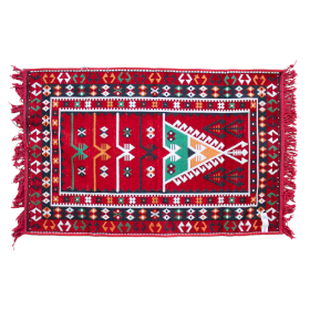 Dywan Kilim 125x80 cm - Czerwony