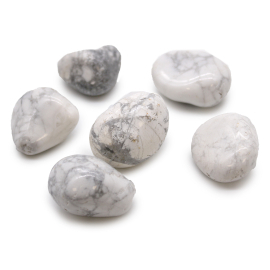 6x Duży Afrykański Kamień Naturalny - Biały Howlit/Magnezyt