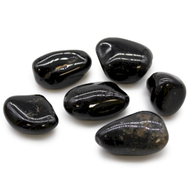 6x Duży Afrykański Kamień Naturalny - Czarny Onyks
