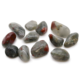 12x Średni Afrykański Kamień Naturalny - Seftonit - Kamień Krwi