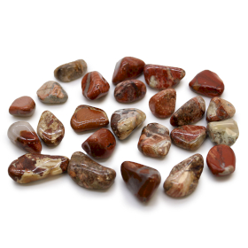 24x Mały Afrykański Kamień Naturalny - Jasny Jaspis Brekcjowy