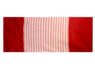 Indyjski Dywan Bawełniany - 70x170 cm - Czerwony/Różowy
