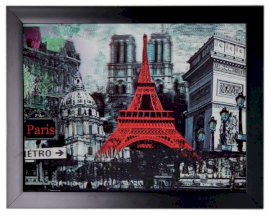 Obraz 3D 34x44 cm - Paryskie Wakacje