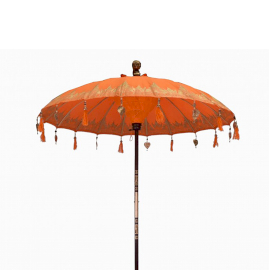 Duży Balijski Parasol Patio - Pomarańczowy - 2 m