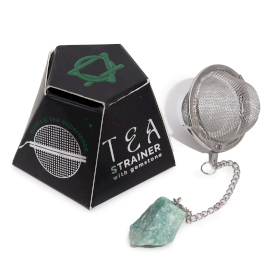 4x Zaparzacz do Herbaty z Kamieniem - Zielony Awenturyn