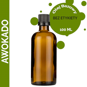 10x Olej Bazowy z Awokado 100 ml - BEZ ETYKIETY