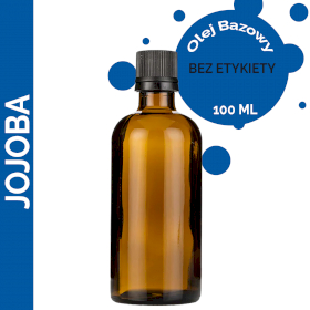 10x Olej Bazowy Jojoba 100 ml - BEZ ETYKIETY