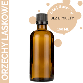 10x Olej Bazowy z Orzechów Laskowych 100 ml - BEZ ETYKIETY