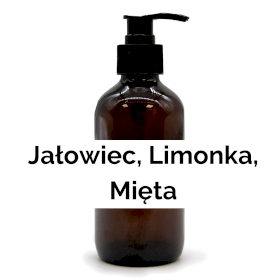 4x Mydło 250 ml - Jałowiec, Limonka i Mięta - BEZ ETYKIETY