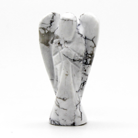 Figurka z Kamieni Anioł - Biały Howlit