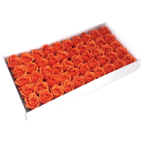 50x Słonecznopomarańczowa Róża Mydlana