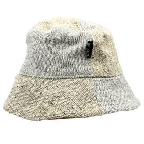 3x Kapelusz Bucket Hat z Bawełny i Konopi - Naturalny