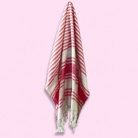 Ręcznik Spa Hammam - Różowy - 90x170 cm