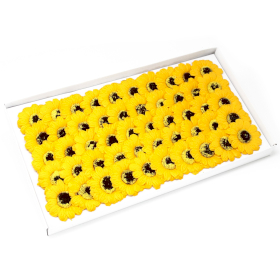 50x Żółty Mydlany Kwiat Słonecznika